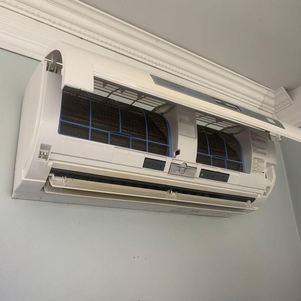 Mini-split filters after cleaning by Miller Heating and Cooling
